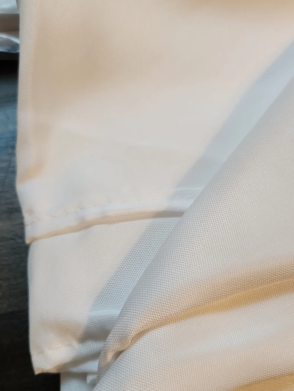 Set Of 4 - White Tablecloths For 6 Foot Folding Tables.